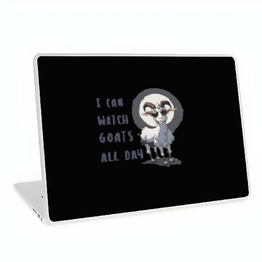 Happy Cute goat Lover Laptop Skins
