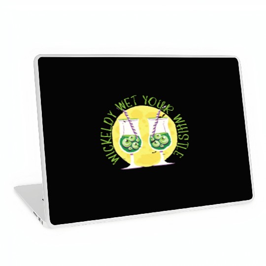 Wickedly Wet Your Whistle Bartender Halloween Laptop Skins