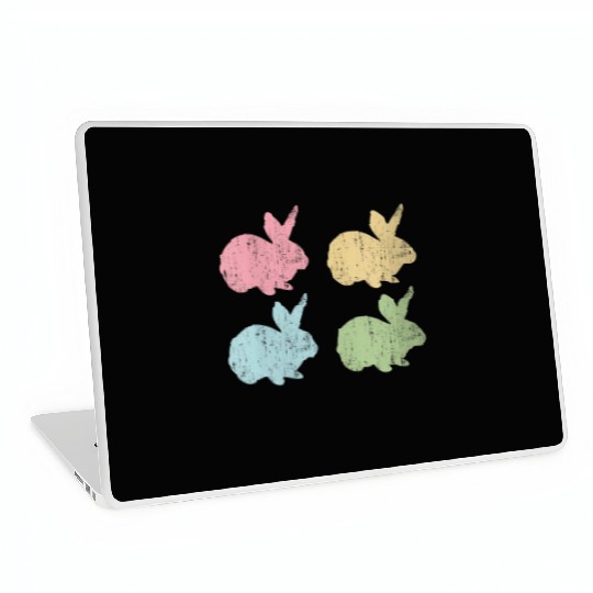 Easter Bunny Pastel Toddler Child Mom Laptop Skins