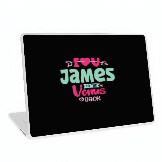 I Love You James Valentines Laptop Skins