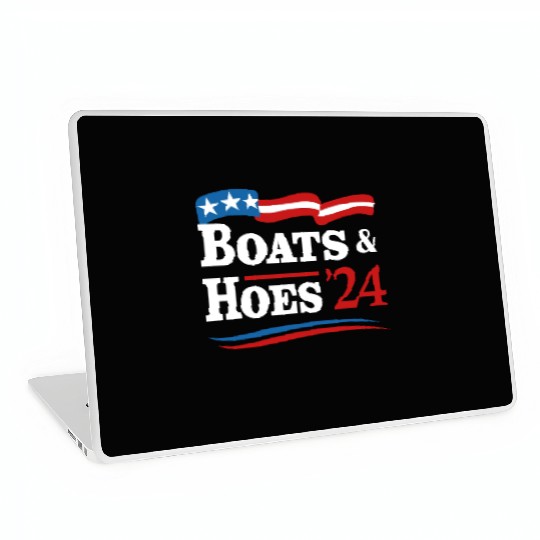 Boats & Hoes 24 Vintage Retro Meme Step Brother Laptop Skins