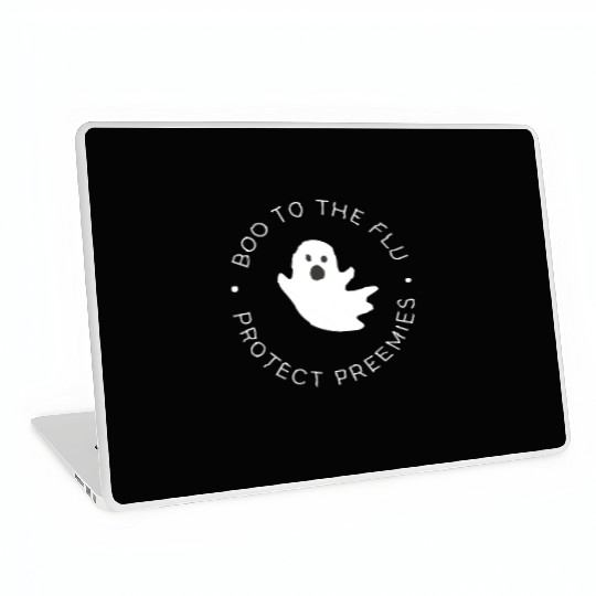 NICU Halloween | Boo to the flu | Protect Preemies Laptop Skins