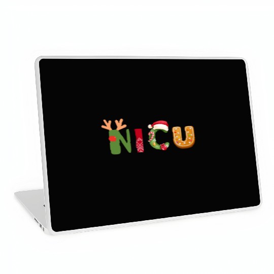 Cute NICU Christmas design Laptop Skins