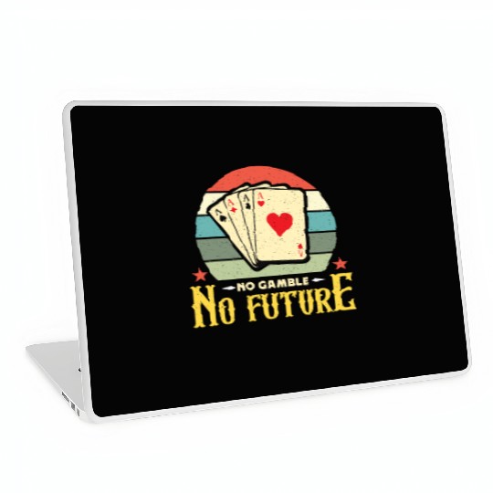 Classic Blackjack No Gamble No Future Retro Dealer Laptop Skins