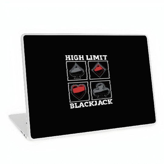 Classic Blackjack High Limit Blackjack Card Game Laptop Skins