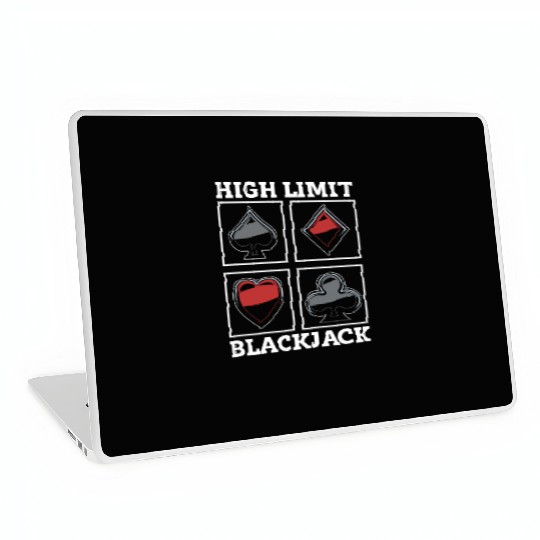 Classic Blackjack High Limit Blackjack Card Game Laptop Skins