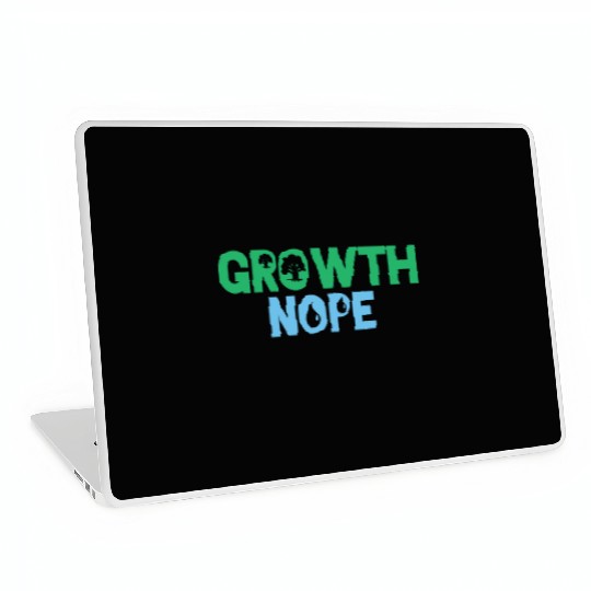 Green Blue Nope Growth Laptop Skins