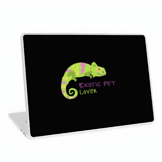 Green Chameleon Lizard Exotic Pet Lover Laptop Skins