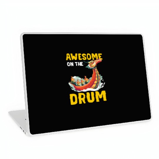 Funny Dragon Boat Racing Paddle Laptop Skins