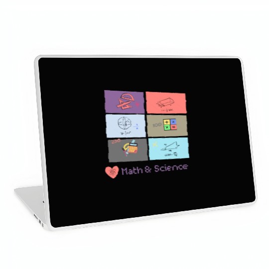 I love math and science Laptop Skins