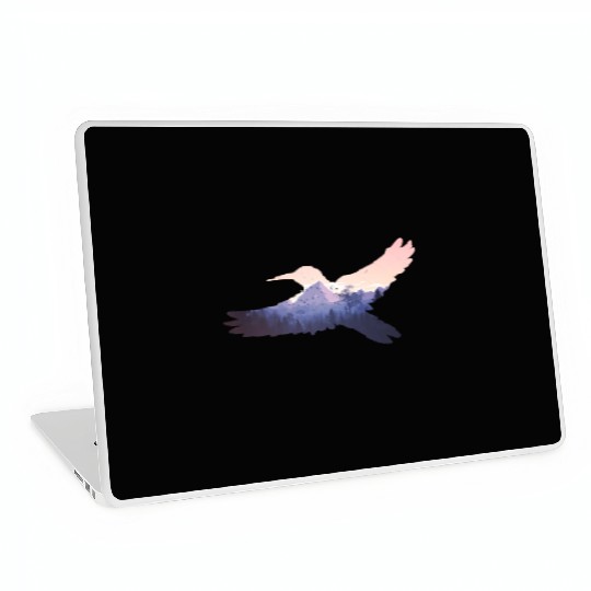 Hummingbird Bird Mountains Fly Nature Paradise Laptop Skins