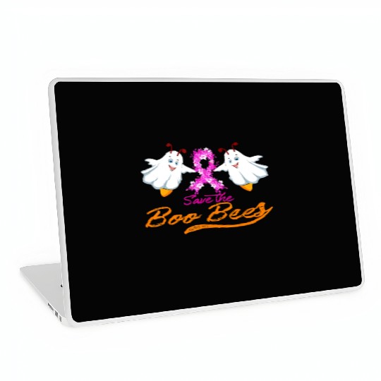 Fun Boobs Save The Boo Bees Breast Cancer Laptop Skins