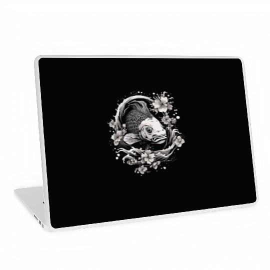 Koi Fish Koi Carp Japanese Tatto-style Koi Laptop Skins
