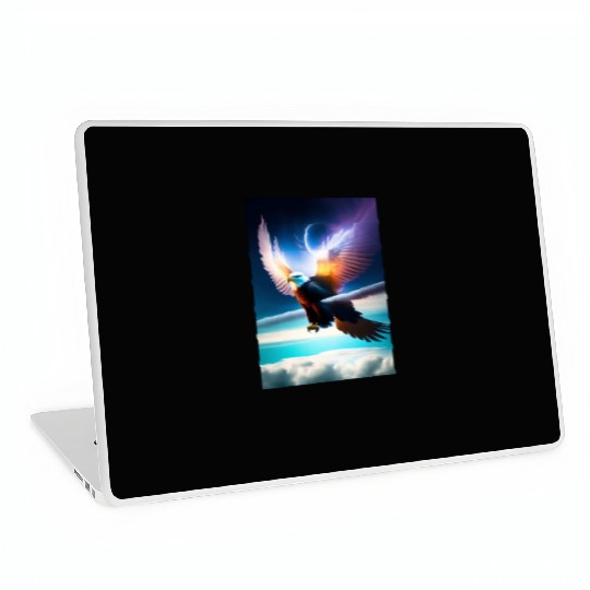 "Embrace Transformation: Crystal Eagle Design" Laptop Skins