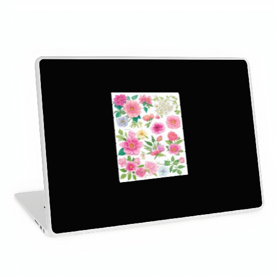 Lavender and Lilac Spring Flowers Laptop Skins
