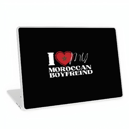 I Love My Moroccan Boyfriend Multi Nationality Laptop Skins