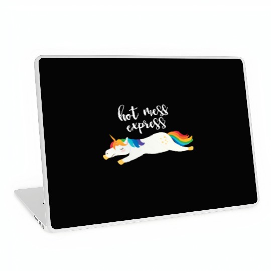 Hot Mess Express Magical Unicorn Laptop Skins