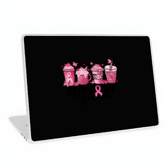 breast cancer coffee support squad Laptop Skins