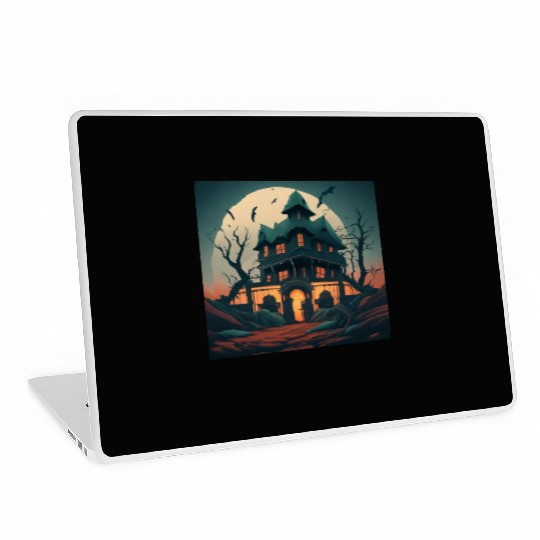 Haunted House Laptop Skins