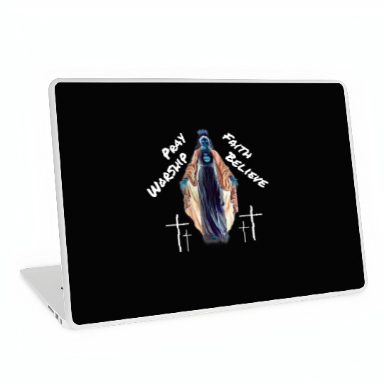 Virgin Mary mother of our lord Laptop Skins