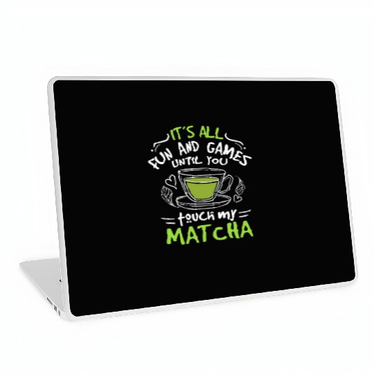 Green Tea Lover Japanese Matcha Latte Drink Matcha Laptop Skins
