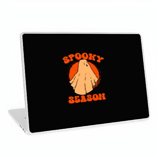 Retro VIntage Halloween Costume Spooky Season Men Laptop Skins