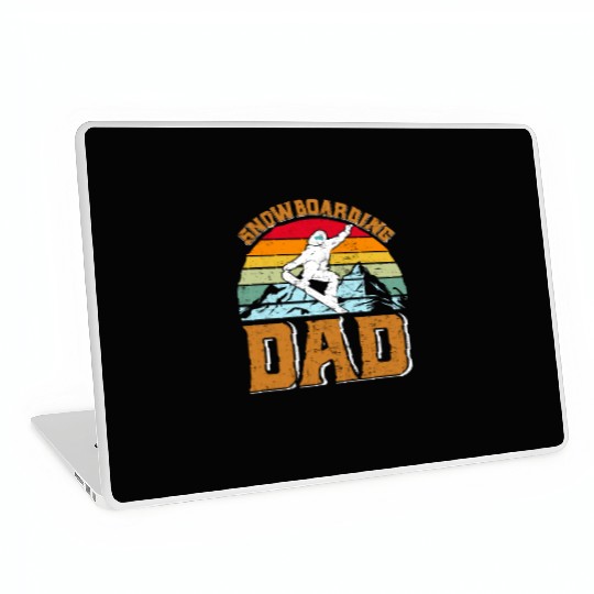 Snowboarding Dad Snowboard Daddy Freestyler Laptop Skins