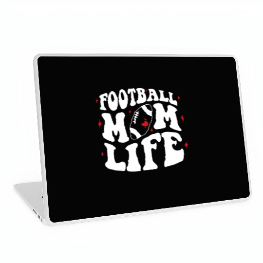 Livin That Football Mom Life Game Day Cheer Mom Laptop Skins