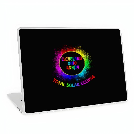 Total Solar Eclipse Cleveland Ohio 4/28/24 Kids Laptop Skins