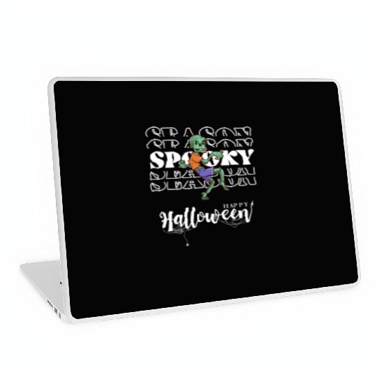 Spooky Season Zombie Halloween Fall Laptop Skins