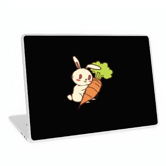 Rabbit And Carrot Laptop Skins