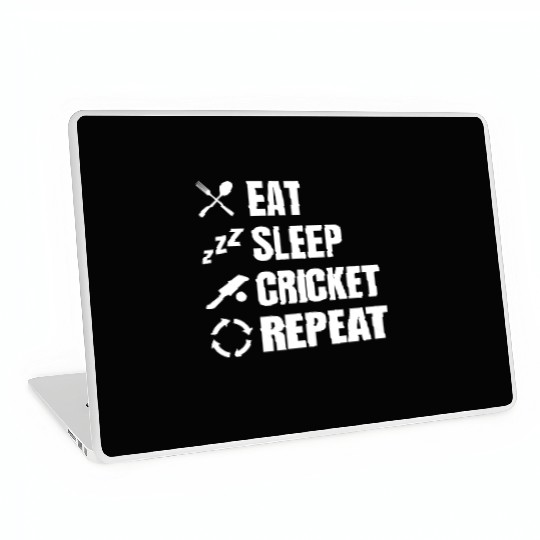 Cricket Player Daily Routine Laptop Skins