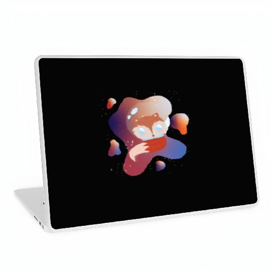 A fox wandering in space Laptop Skins