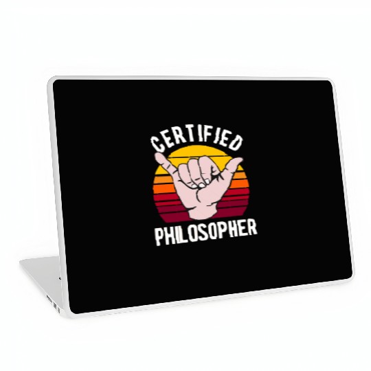 Certified Philosopher Philosophy Teacher Laptop Skins