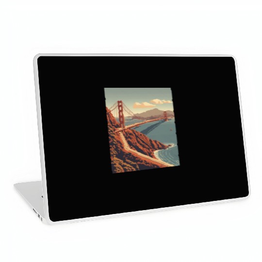 Golden Gate Bridge California Laptop Skins, Golden Gate