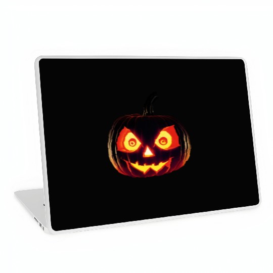 Hallowen Spooky Pumpkin Design Gift for Hallows Laptop Skins