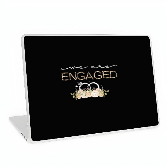 Couple Matching Fiancé Engagement Bride Laptop Skins