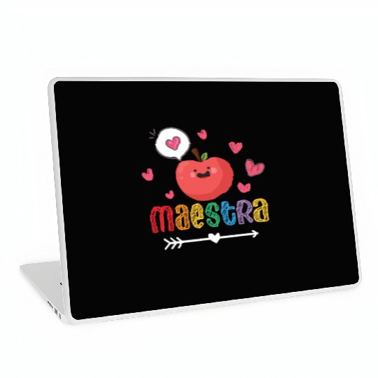 Maestra Bilingual Spanish Teacher team Laptop Skins