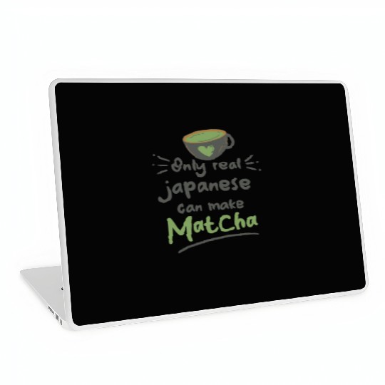 Green Tea Lover Japanese Matcha Latte Drink Matcha Laptop Skins