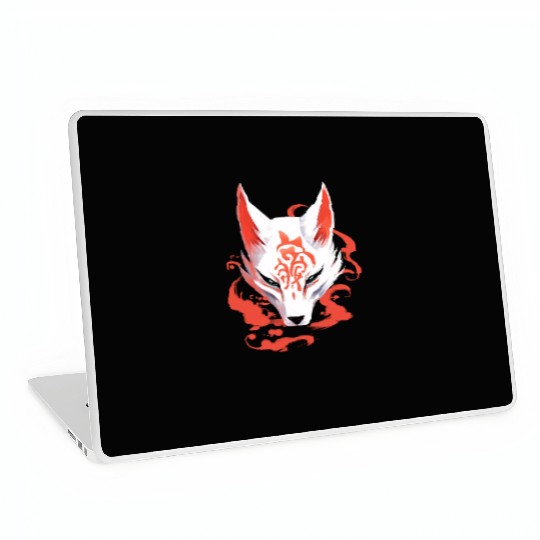 Anime Fox Maske Kitsune Kumiho Samurai Japan Laptop Skins