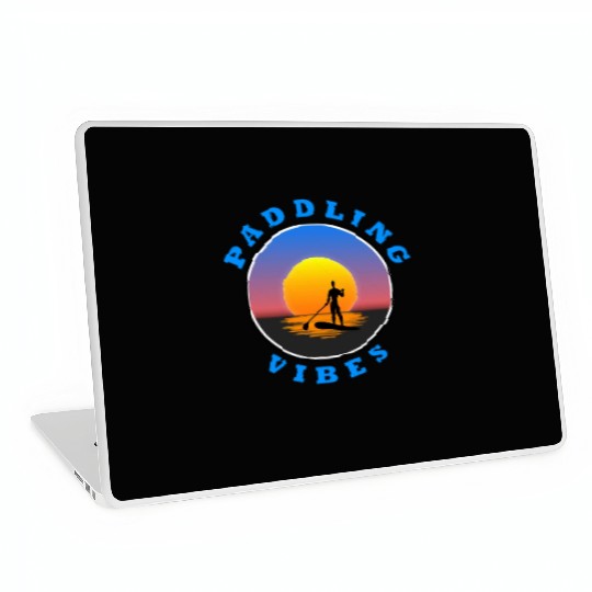 Paddling Vibes - Sun - Paddle Boarder Laptop Skins