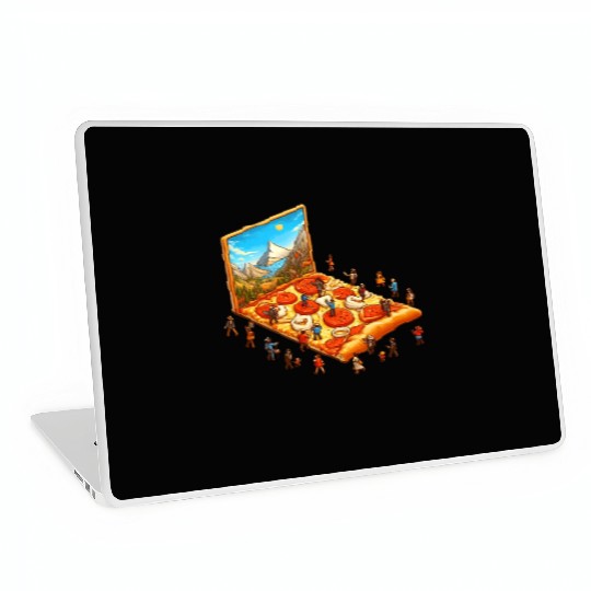 Pizza Hiking People Laptop Skins