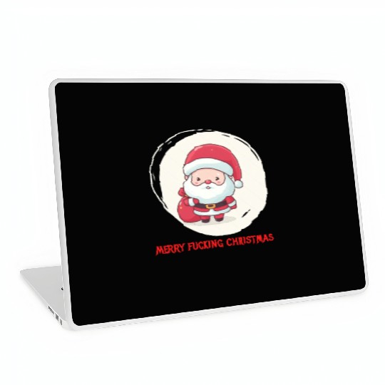 Cute Bad Santa Laptop Skins