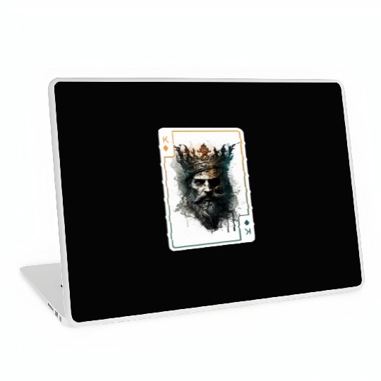 Poker Card Game Scary Halloween Laptop Skins