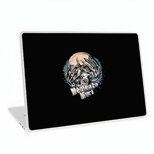 Unique Skull With Skeleton Hands Over Face Laptop Skins