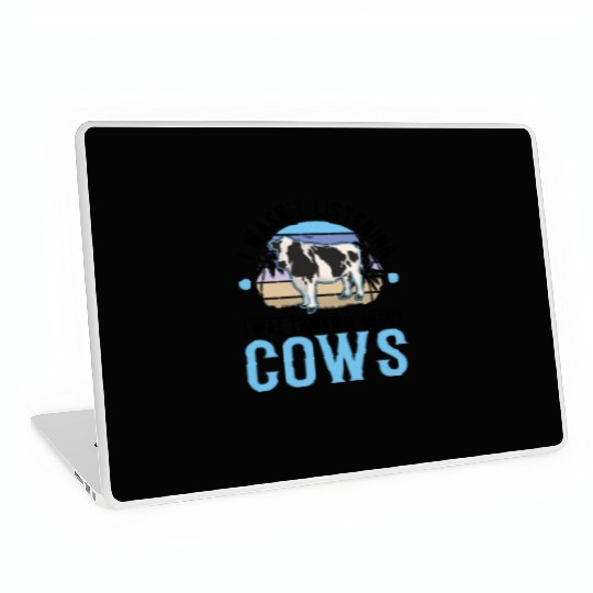 Cow Cattle Breeder Land, Farmer Cows Laptop Skins