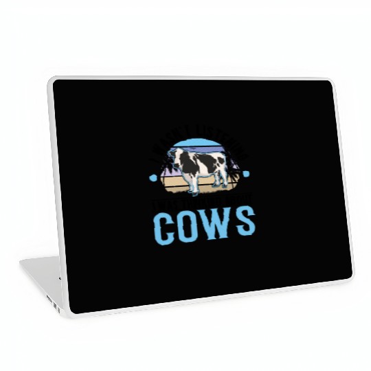 Cow Cattle Breeder Land, Farmer Cows Laptop Skins