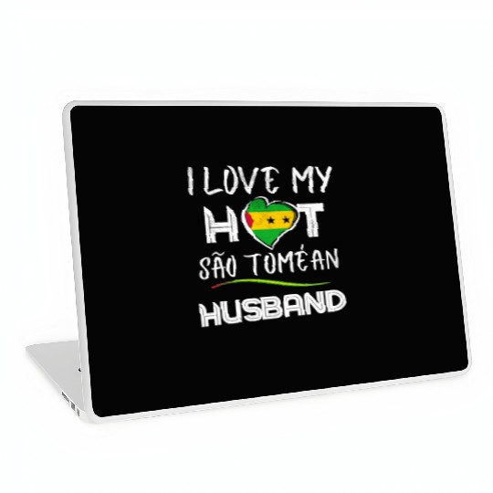 São Toméan Husband Proud Wife Laptop Skins