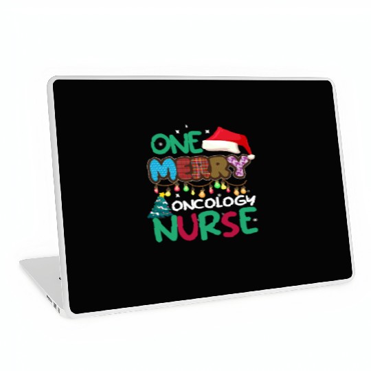One merry Oncology Nurse Christmas Laptop Skins