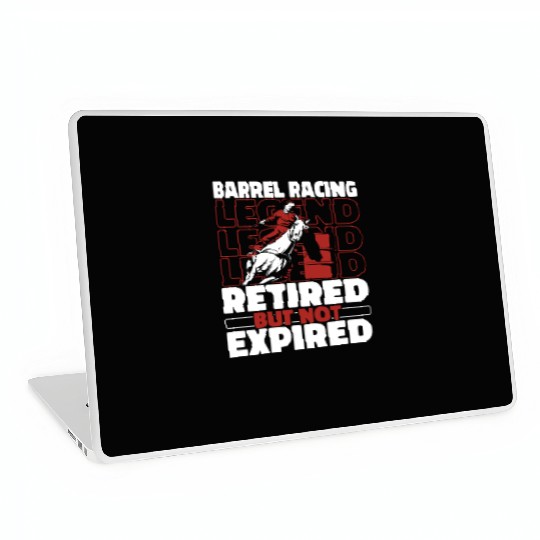 Horse Barrel Racing Retired Laptop Skins